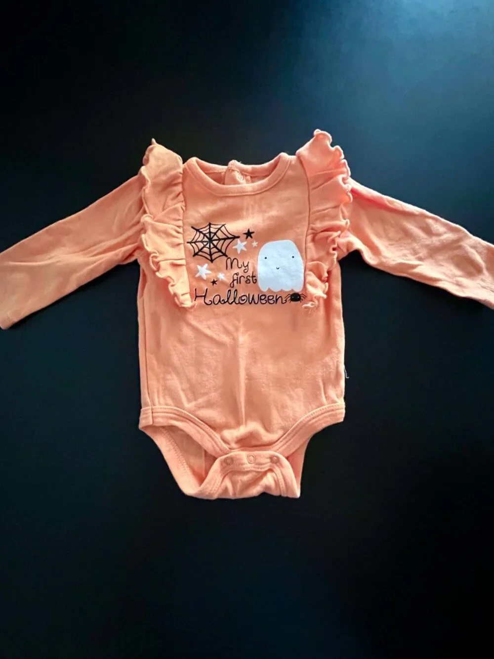 Set of 3, My 1st Halloween Baby Girl Onesies, 3-6 Months